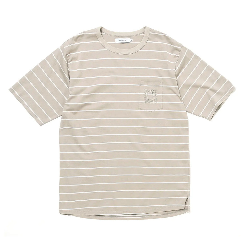 DWELLER S/S TEE BORDER COTTON JERSEY