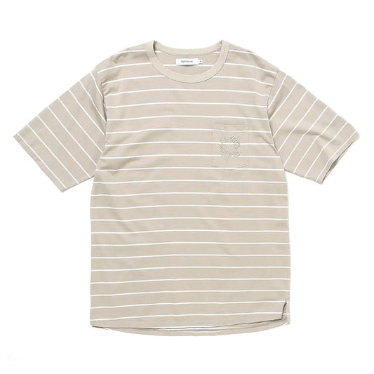 DWELLER S/S TEE BORDER COTTON JERSEY
