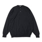 Wool Knit Henley Neck Sweater