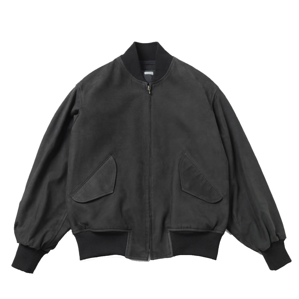 Nubuck Leather Rib Blouse 8/30mae