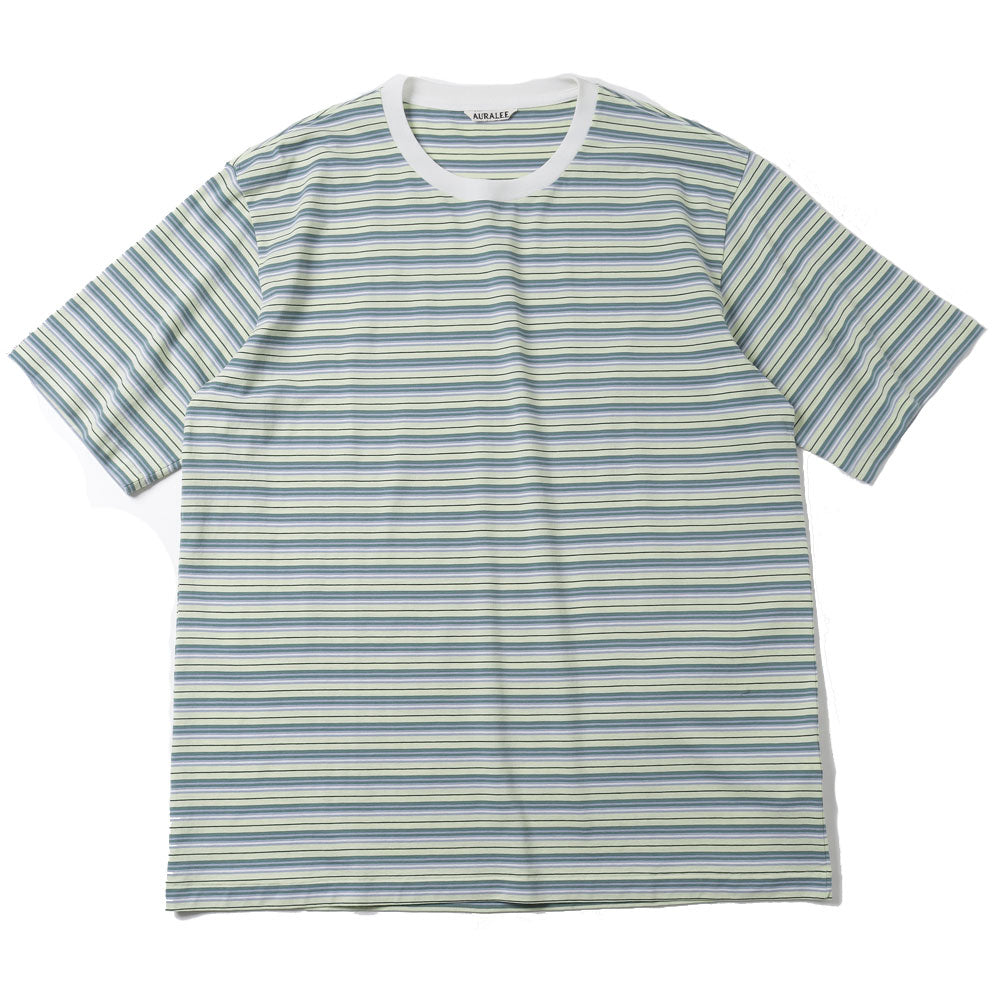 HARD TWIST COTTON BORDER TEE