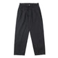 Black denim tapered pants