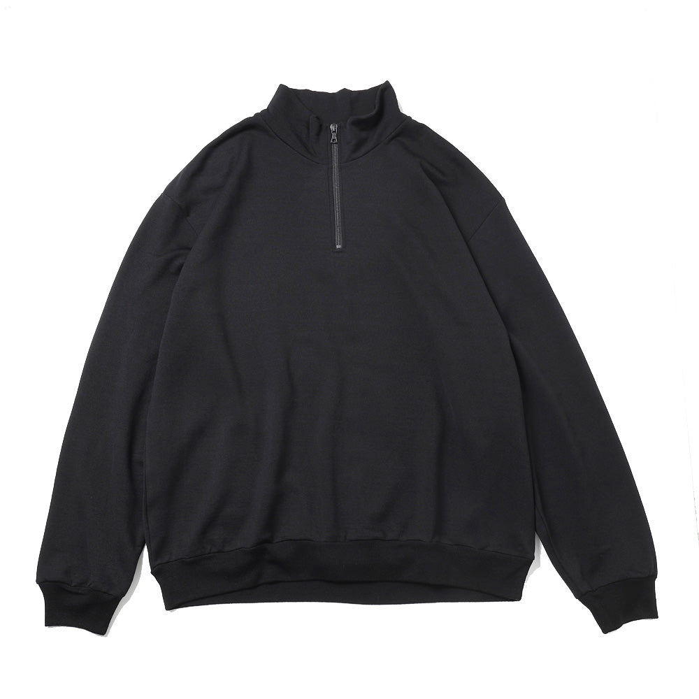 LIGHT WOOL SWEAT HALF ZIP P/O
