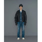 RIDER BLOUSON COW LEATHER WITH WINDSTOPPER