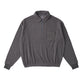 QUATER ZIP SILK NEP RIBED SHIRTS