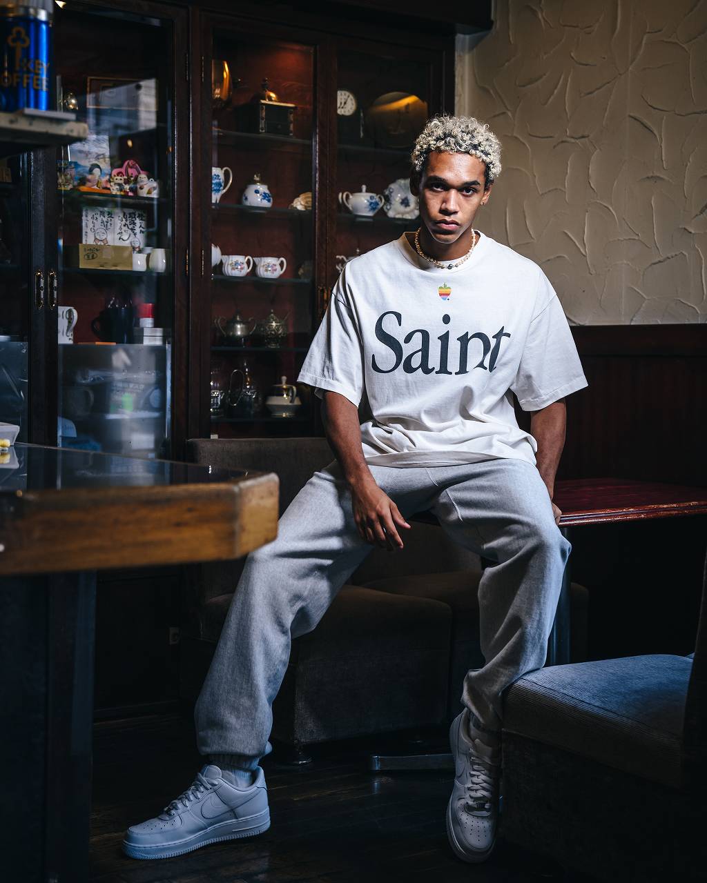 SS TEE/HEART SAINT/WHITE