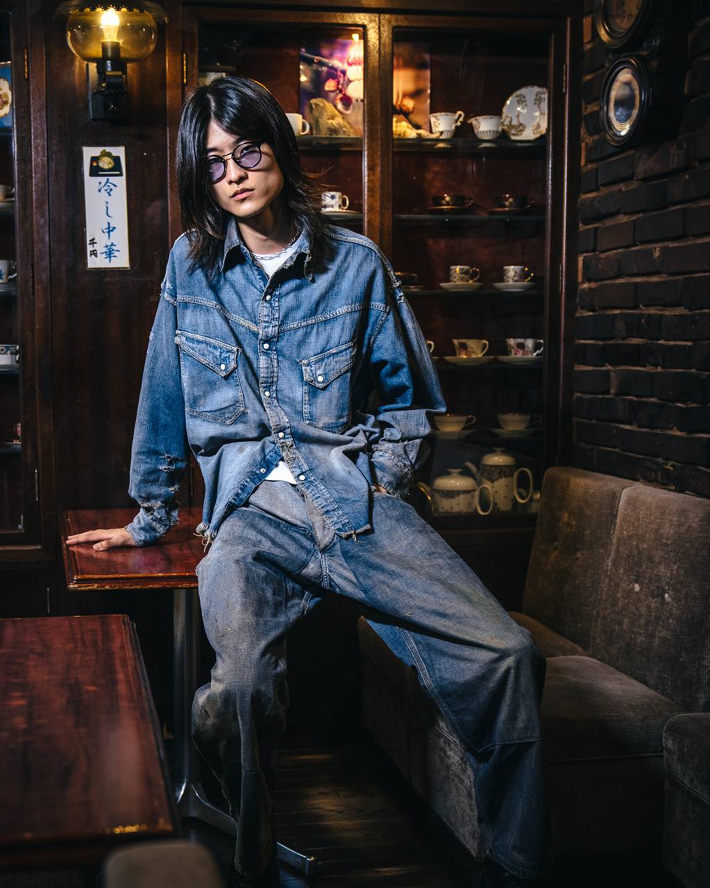 DENIM PAINTER PANTS