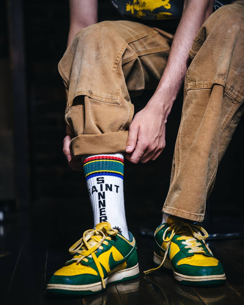 SOCKS/SOUTH AFRICA/WHITE