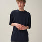 ROYAL WOOL JERSEY OVERSIZED T-SHIRT