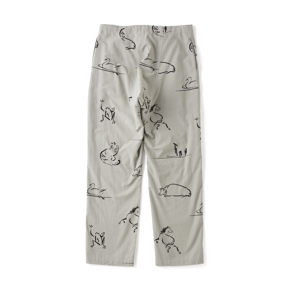 ORIGINAL PRINTED EASY TROUSER (Animal Drawing)