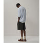 COTTON LINEN VOILE LOOSE FIT SHORTS