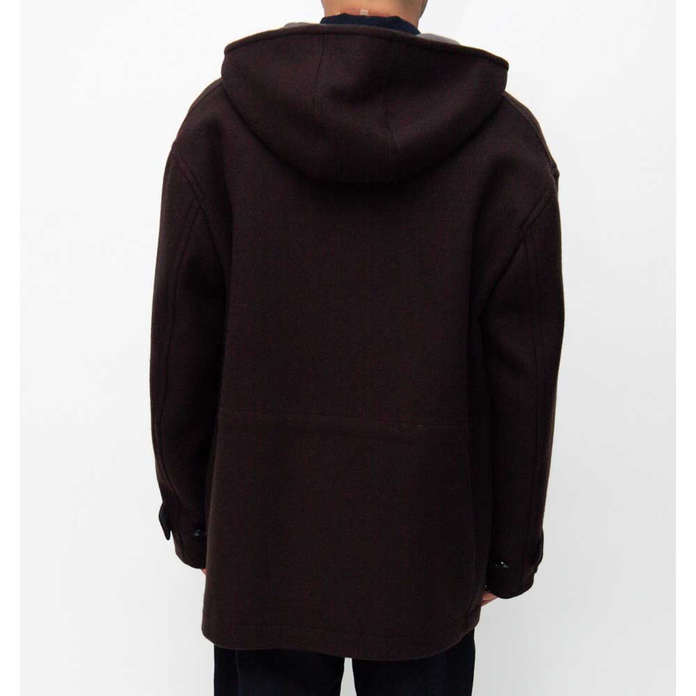Hooded Melton Half Coat