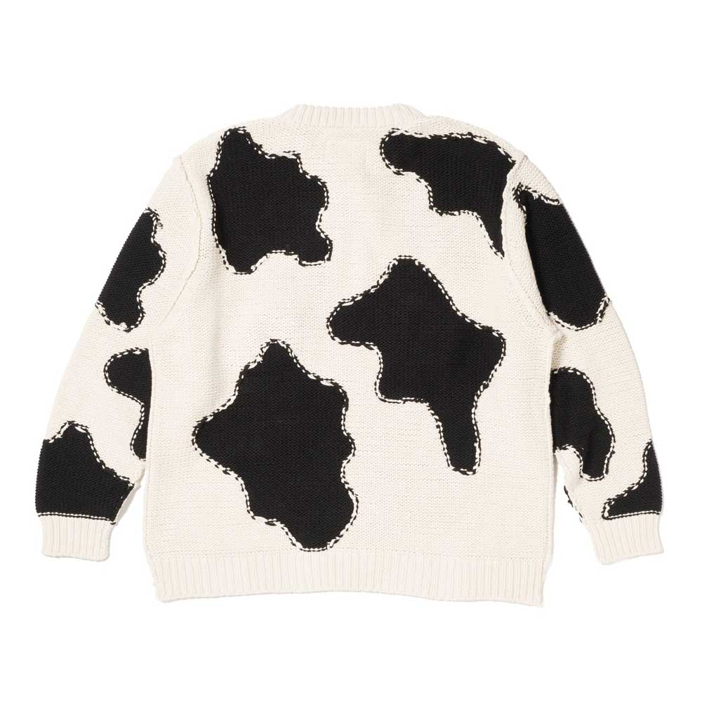 新品50%of doublet アニマル エンブロイダリー アルパカ ニット M doublet(ダブレット)ACTING COW KNIT PULLOVER (26SS58KN215