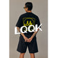 LQQK Smiley logo Pocket tee