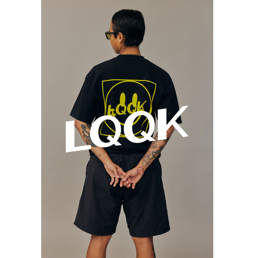 LQQK Smiley logo Pocket tee