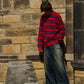 Blurry Border Mohair Knit Pullover