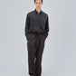 Wool Herringbone Easy Trousers