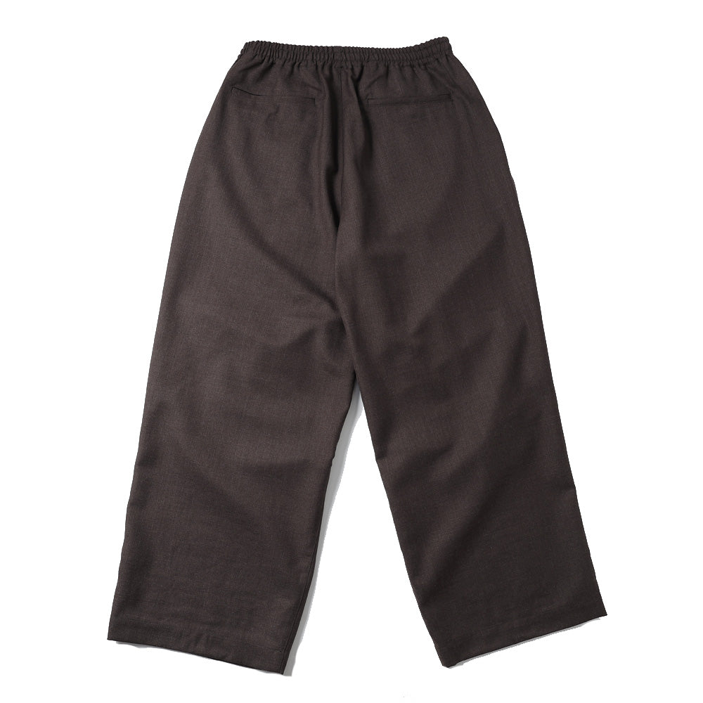 WOOL WIDE TRACK TROUSERS