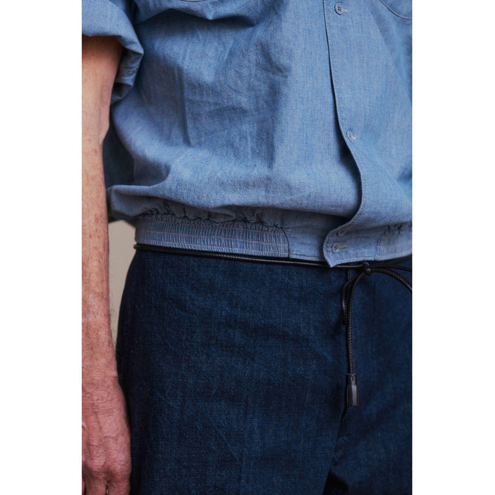 GATHERED WAIST MARLBORO SHIRTS (Short-sleeve)