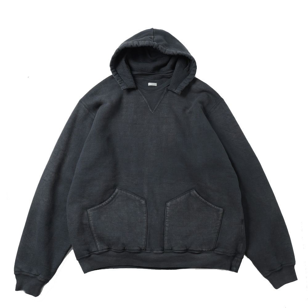 Vintage Attached Hood Sweat Parka