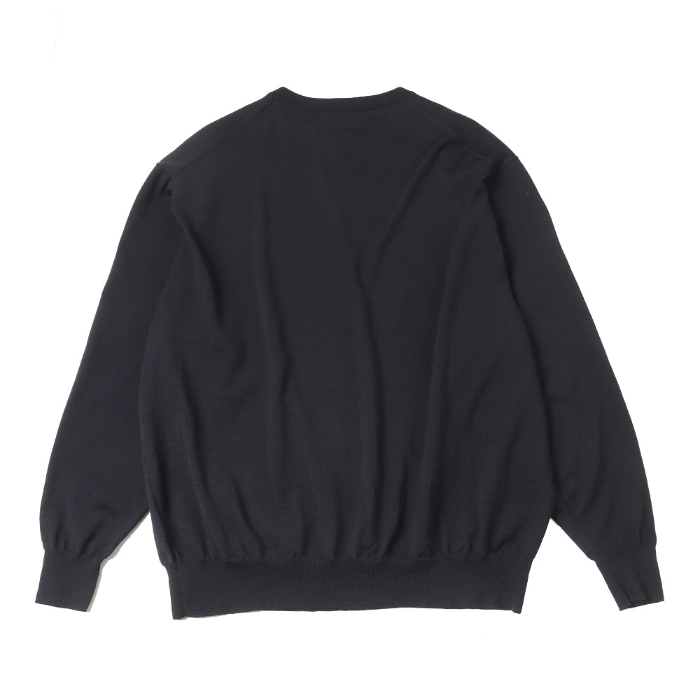 Wool crew neck knit