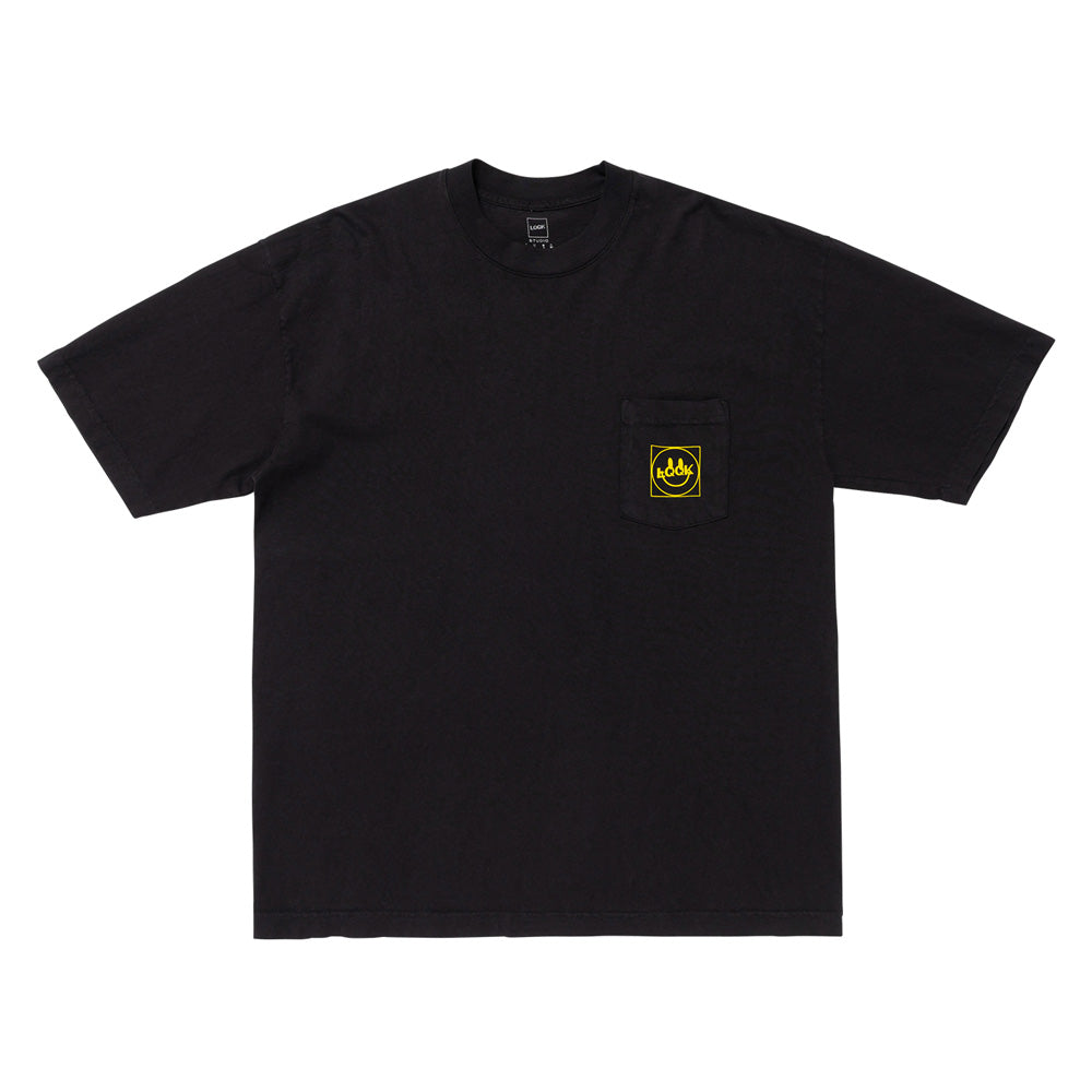 LQQK Studio (ルックスタジオ) LQQK Smiley logo Pocket tee LQS26ST12