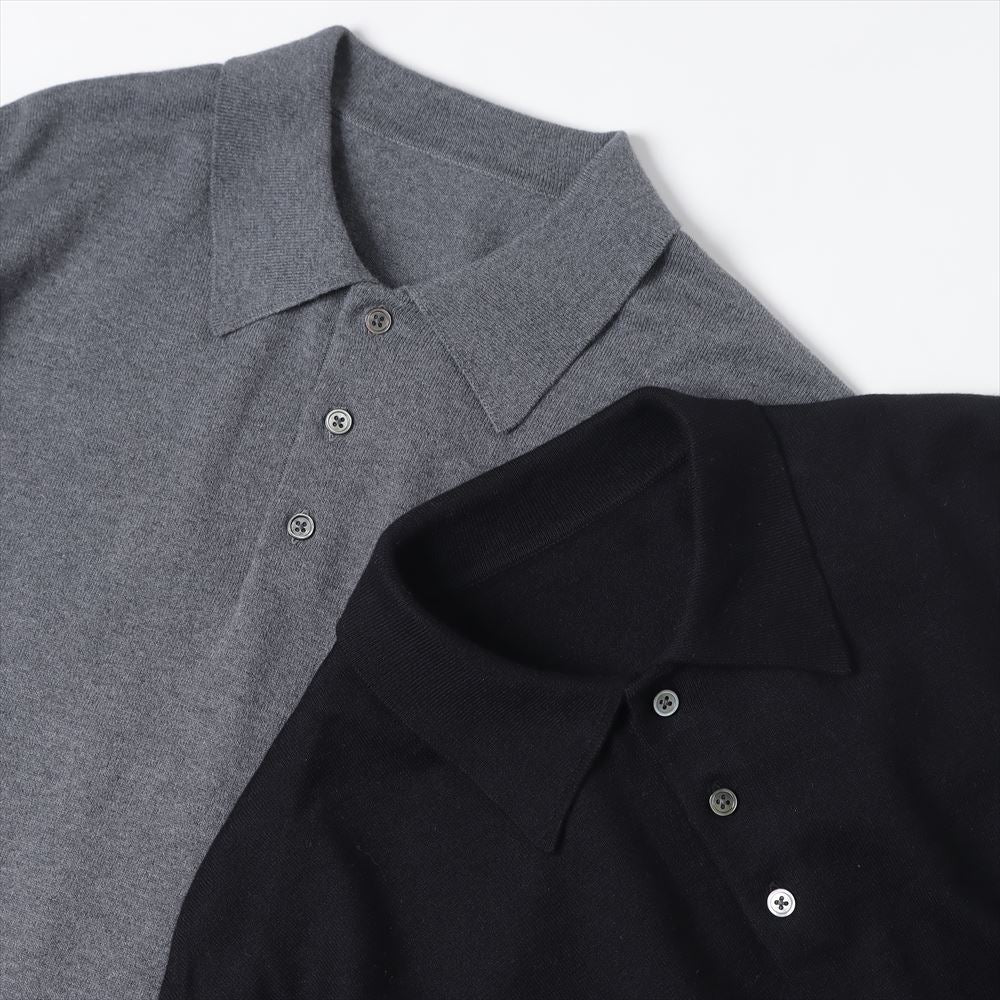 crepuscule(クレプスキュール)L/S Knit Polo (2401-021) | crepuscule