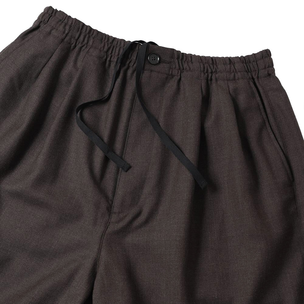 WOOL WIDE TRACK TROUSERS