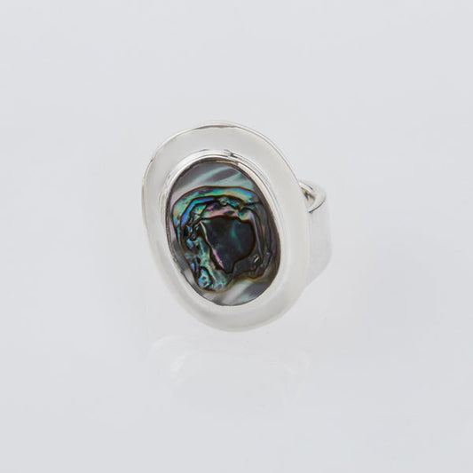 Amulet Ring with Abalone