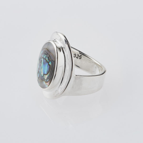 Amulet Ring with Abalone