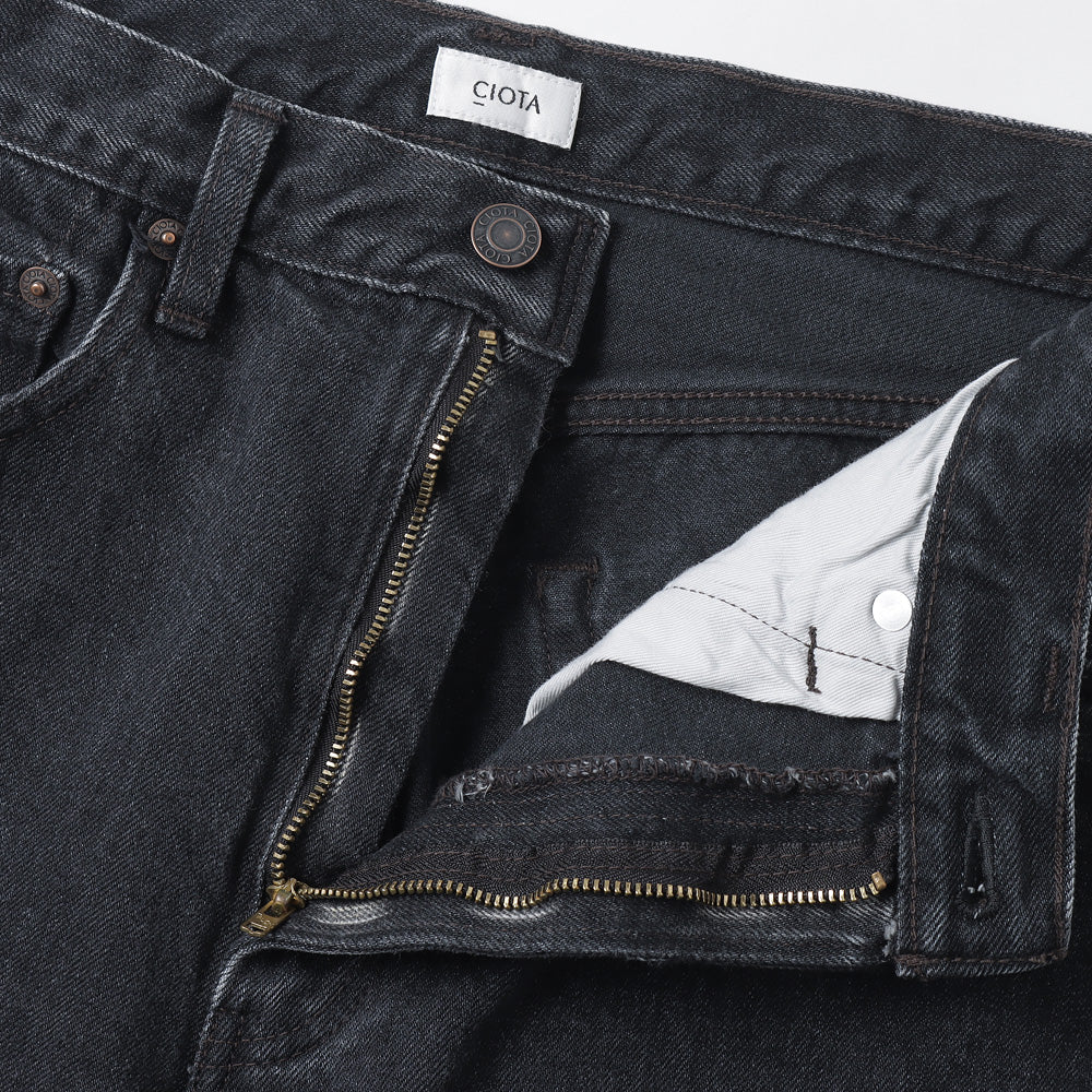 Tapered 5 Pocket Pants/Medium Black