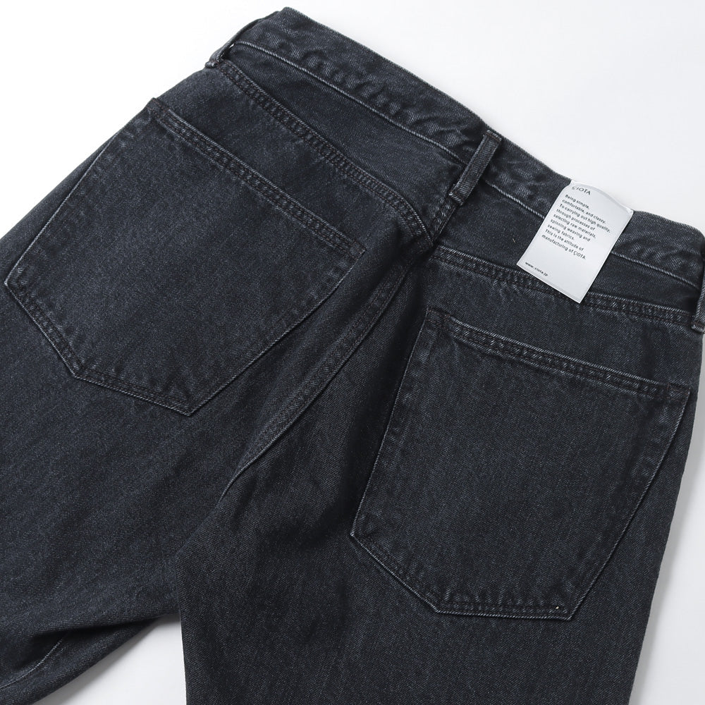 Tapered 5 Pocket Pants/Medium Black