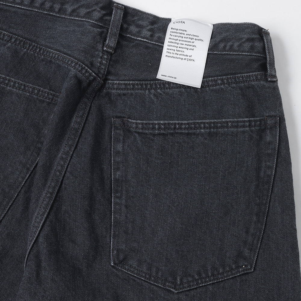 Tapered 5 Pocket Pants/Medium Black