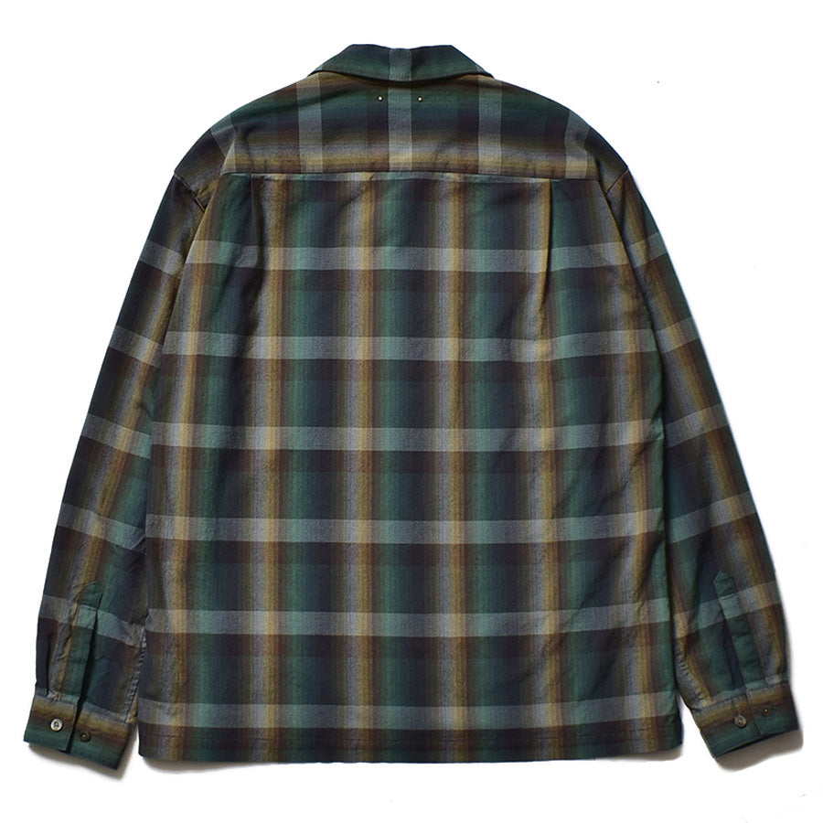 TWN Check Open Collar L/S SH