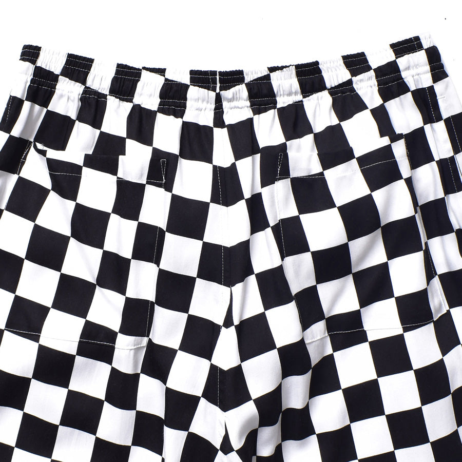 CU.Denim Checker flag Surf Shorts