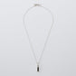 Rectangle necklace with onyx