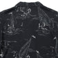 ORIGINAL PRINTED OPEN COLLAR SHIRTS(MARINE)L/S