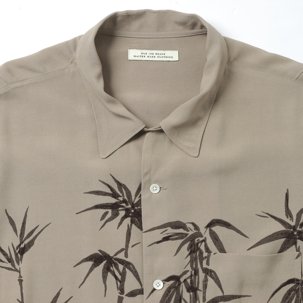 ORIGINAL PRINTED OPEN COLLAR SHIRTS(TIGER)S/S