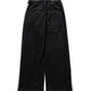 FAUX SUEDE FLARE TRACK PANTS