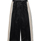 FAUX SUEDE FLARE TRACK PANTS