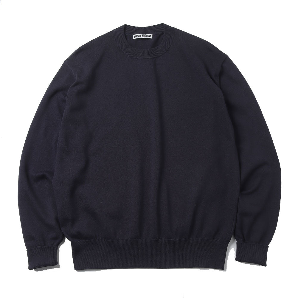 Cotton Knit Crewneck Pullover