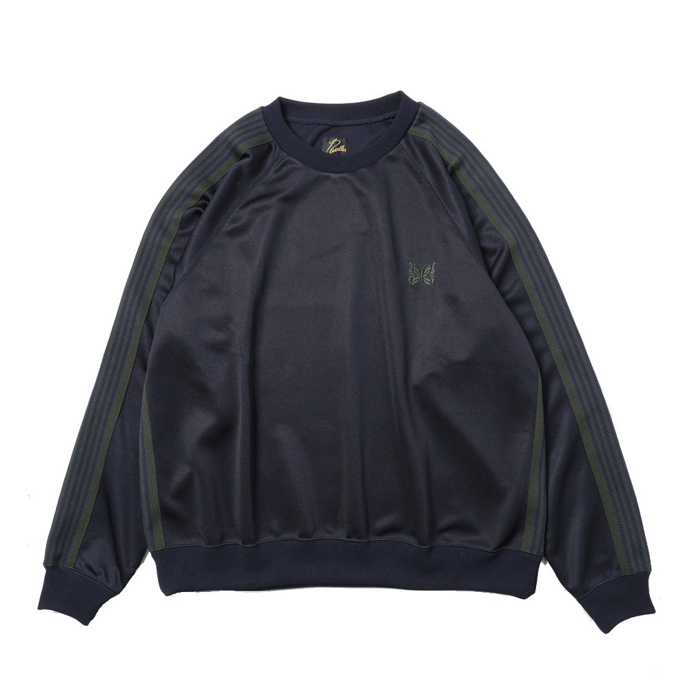 NEEDLES Track Crew Neck Shirt - Poly Smooth (TY350) | NEEDLES
