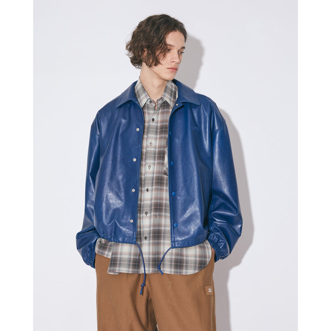 lamb leather coach jacket