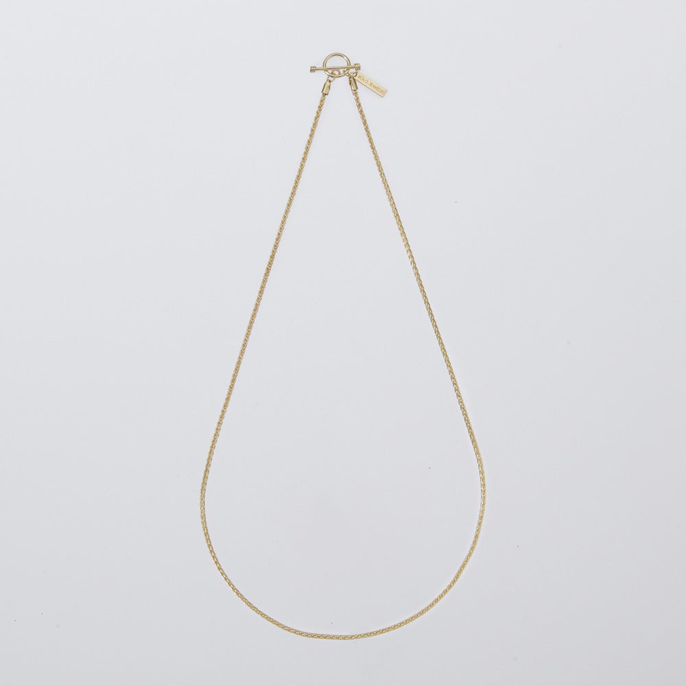 Spike Link Necklace -Gold-