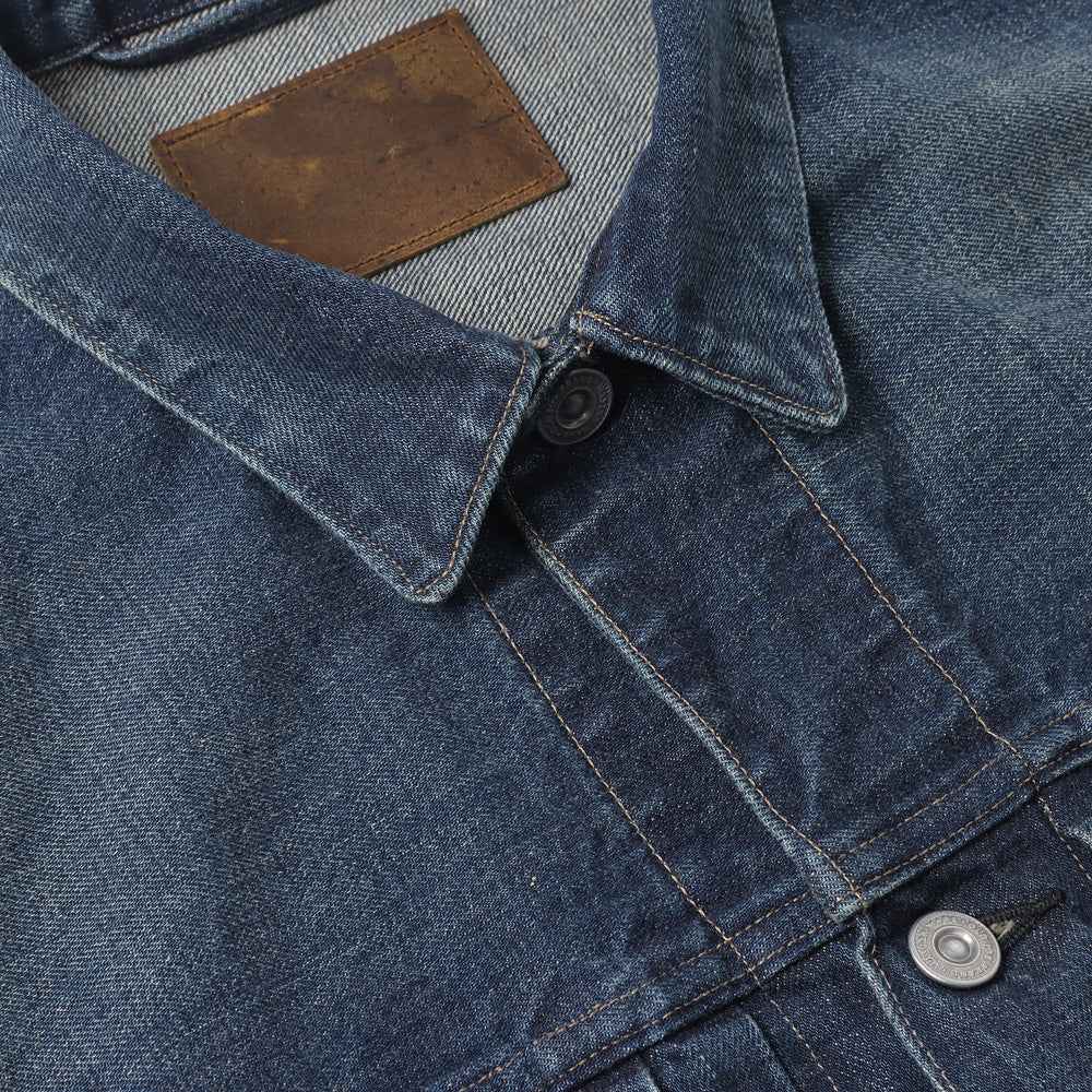 LOWER FLAP POCKET JEAN JACKET(FADE INDIGO)