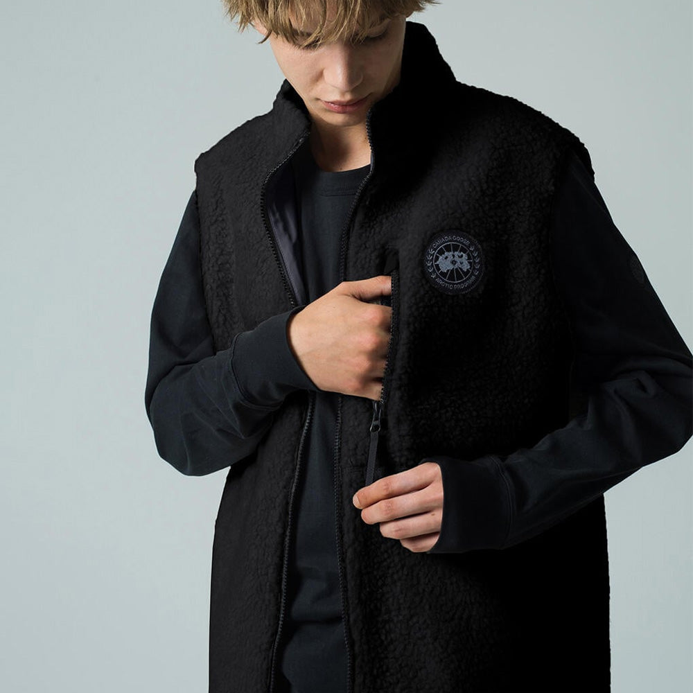Kinross Reversible Fleece Vest Black Label Fusion Fit