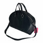 Leather Boston Bag with Soup Accc