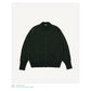 Wool Knit Polo Collar Cardigan