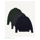 Wool Knit Polo Collar Cardigan