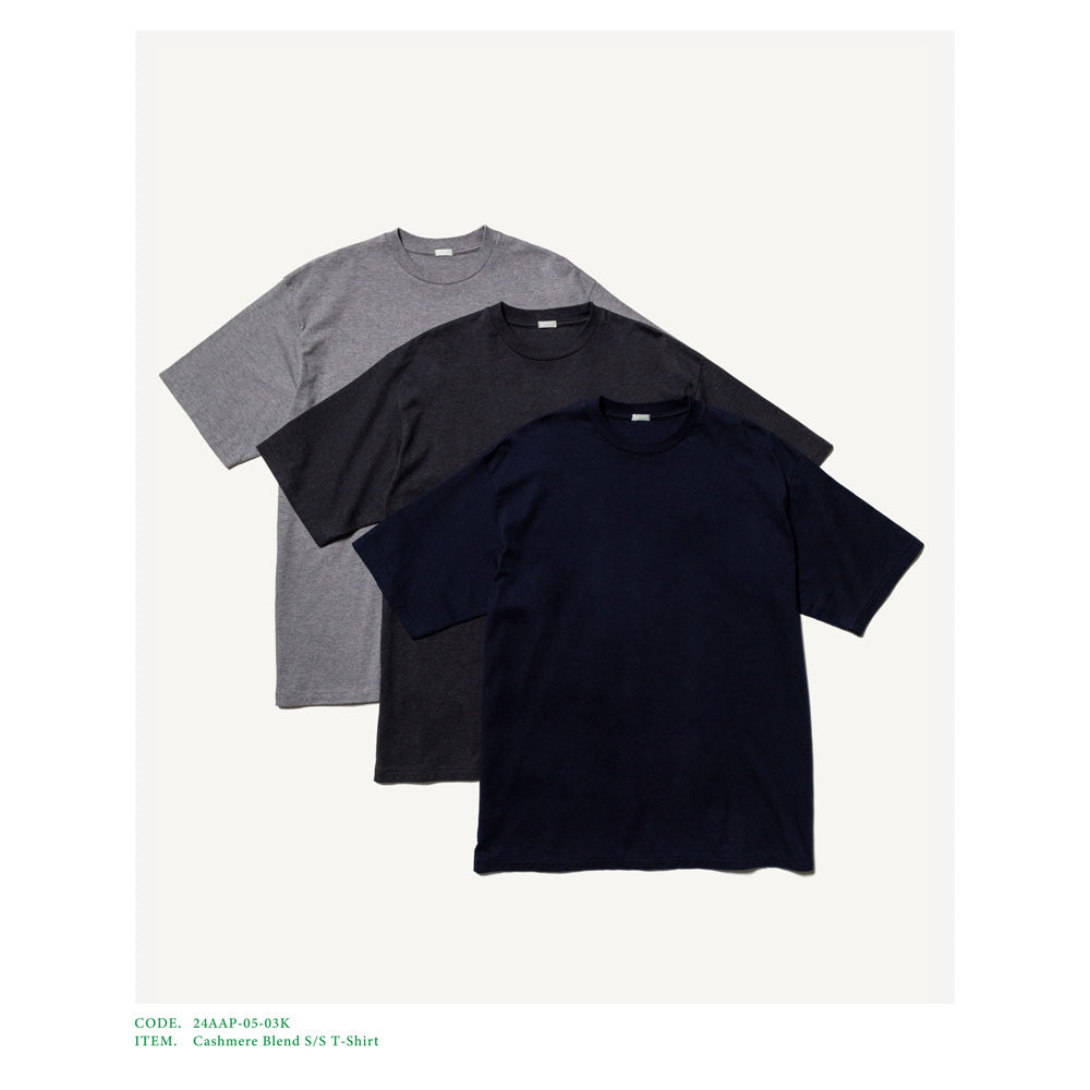 A.PRESSE (ア プレッセ) Cashmere Blend S/S T-Shirt 24AAP-05-03K 